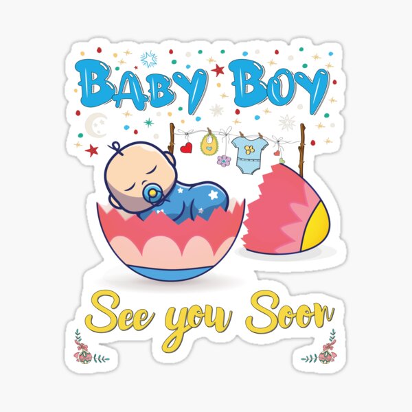 Boy Mama Sticker Pack, Baby Boy Pregnancy stickers