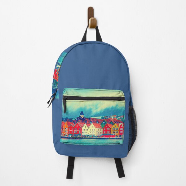 Item preview, Calm Nordic Lakeview of Bergen, Bryggen Old Town Norway Scandinavia designed and sold by Travalex.