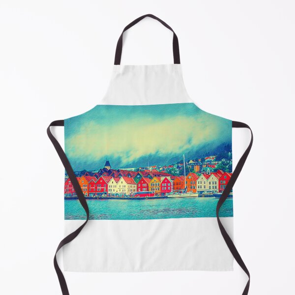 Item preview, Calm Nordic Lakeview of Bergen, Bryggen Old Town Norway Scandinavia designed and sold by Travalex.