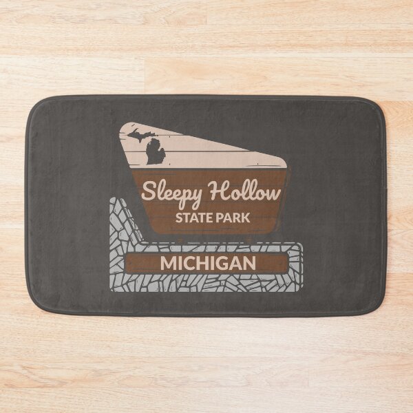 Item preview, Sleepy Hollow State Park Michigan Entrance Welcome Sign MI designed and sold by palmettodigital.