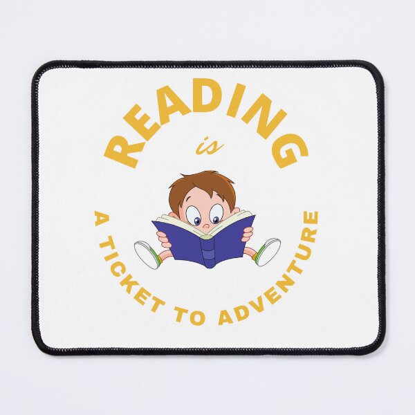 Item preview, reading is a ticket to adventure designed and sold by DoraHappy.