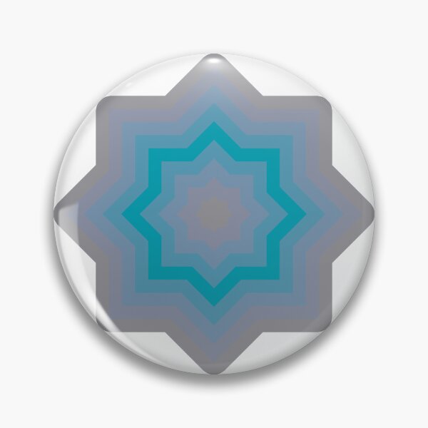Item preview, Ultimate Grey Peacock Blue Abstract Star Pattern designed and sold by PatternSalad.