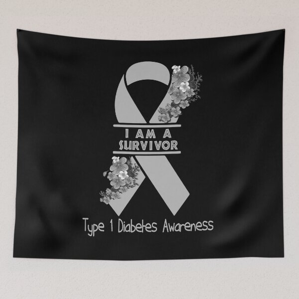 Item preview, I Am A Suvivor Ribbon Type 1 Diabetes Awareness designed and sold by heppenp.