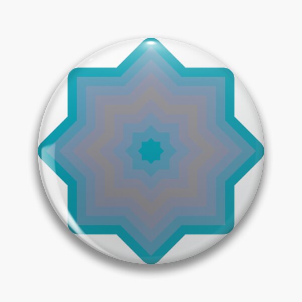Item preview, Peacock Blue Ultimate Grey Abstract Star Pattern designed and sold by PatternSalad.
