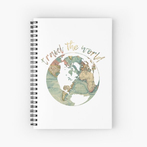 travel the world map Spiral Notebook