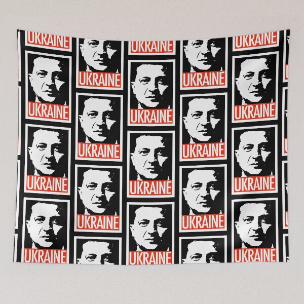 Item preview, Volodymyr Zelenskyy - Ukraine (on red) designed and sold by Thelittlelord.