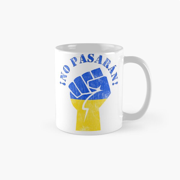 Item preview, No pasaran! Defiant raised fist against Ukranian war.. Distressed/Vintage look designed and sold by SpringPetals.