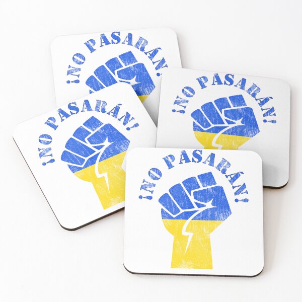 Item preview, No pasaran! Defiant raised fist against Ukranian war.. Distressed/Vintage look designed and sold by SpringPetals.