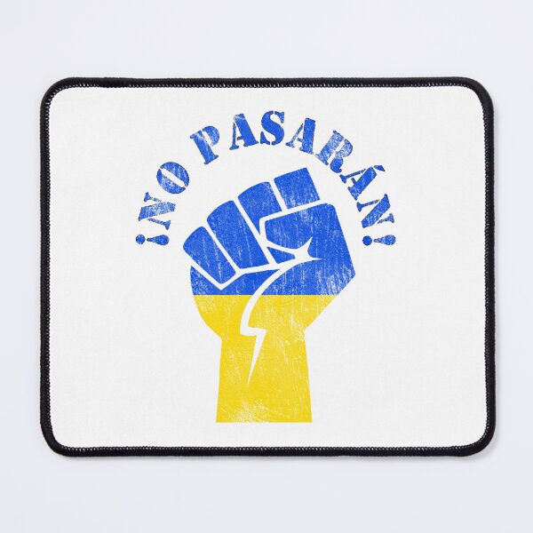 Item preview, No pasaran! Defiant raised fist against Ukranian war.. Distressed/Vintage look designed and sold by SpringPetals.
