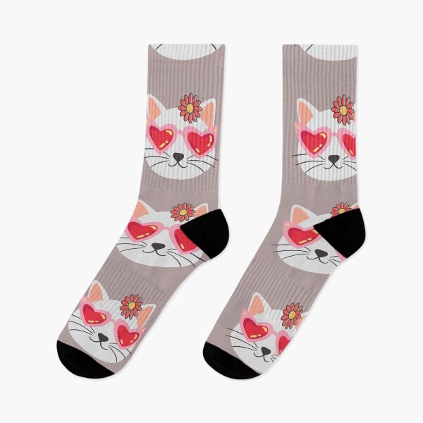 Item preview, Cute kitty face with glasses, with chip style. Stylish cat for cat lovers. designed and sold by EMIPRINCESS.