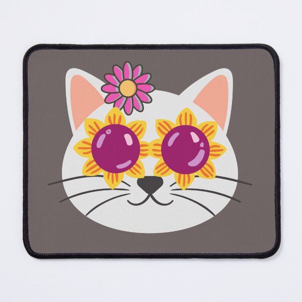 Item preview, Cute kitty face with glasses, with chip style. Stylish cat for cat lovers. designed and sold by EMIPRINCESS.