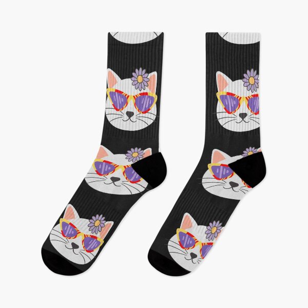 Item preview, Cute kitty face with glasses, with chip style. Stylish cat for cat lovers. designed and sold by EMIPRINCESS.