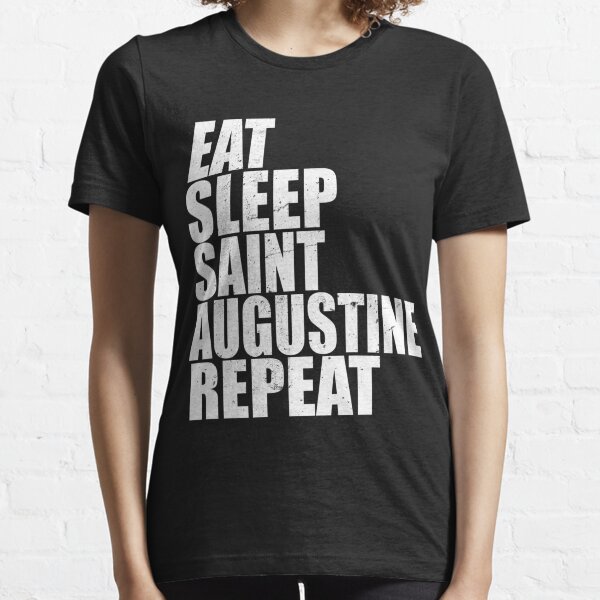 Item preview, Eat Sleep St. Augustine Saint Augustine Florida Repeat Vacation Travel Shirt Vintage Style Dis designed and sold by lewisnash6.