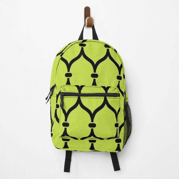 Item preview, Pretty Ogee Pattern Black and Chartreuse Green designed and sold by tonymagnerart.