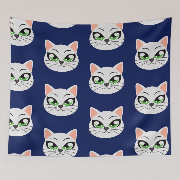Item preview, Copy of Cute kitty face with glasses, with chip style. Stylish cat for cat lovers. designed and sold by EMIPRINCESS.