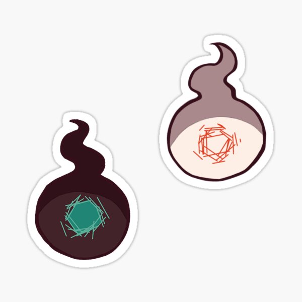 "Hanako and Tsukasa's floating orbs (TBHK)" Sticker for Sale by