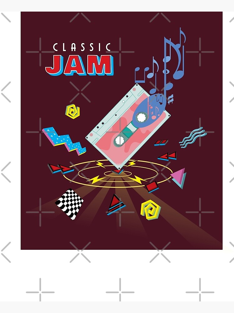 "Old School Music Machine Classic Cassette" Poster by chiisanazarashi