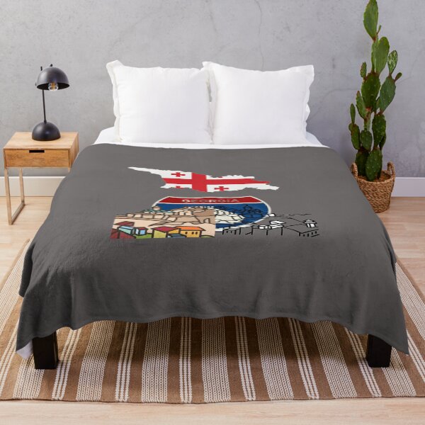 Item preview, Georgia Map with Flag designed and sold by FunZoo.
