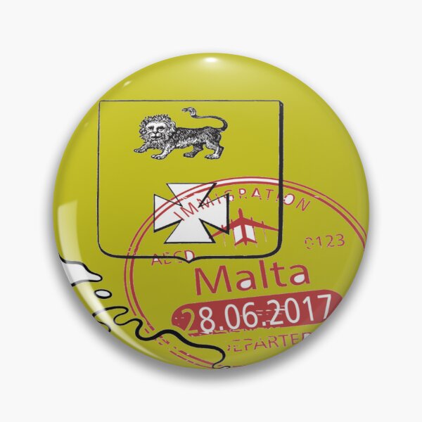 Item preview, Malta Map designed and sold by FunZoo.