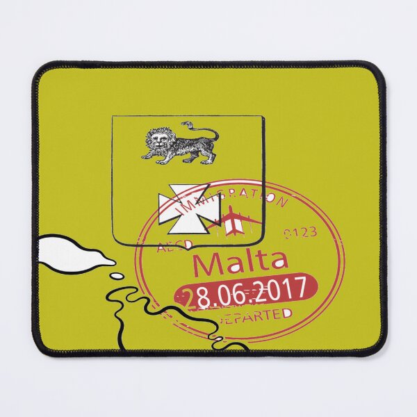 Item preview, Malta Map designed and sold by FunZoo.