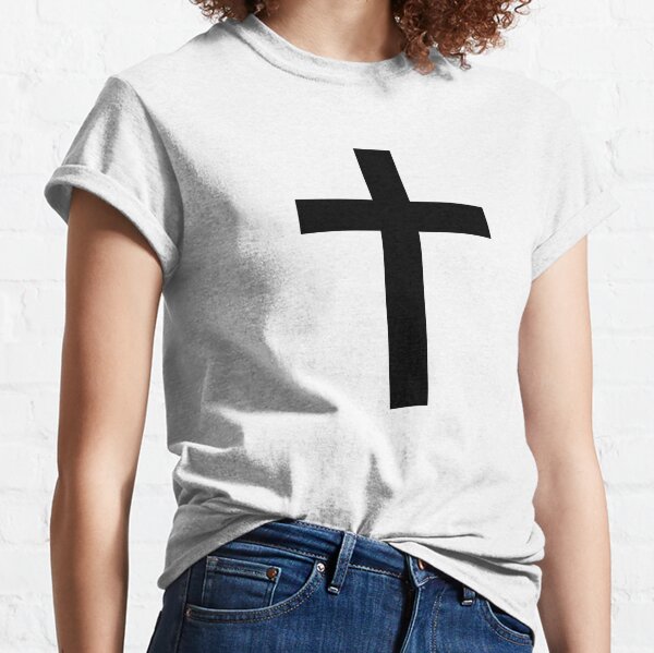 Vista previa del artículo con la obra «Pequeña cruz cristiana», diseñado y vendido por EvolvClothing.
