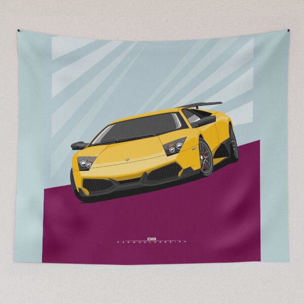 Item preview, Murcielago LP670-4 SV yellow designed and sold by ElseWorldDesign.