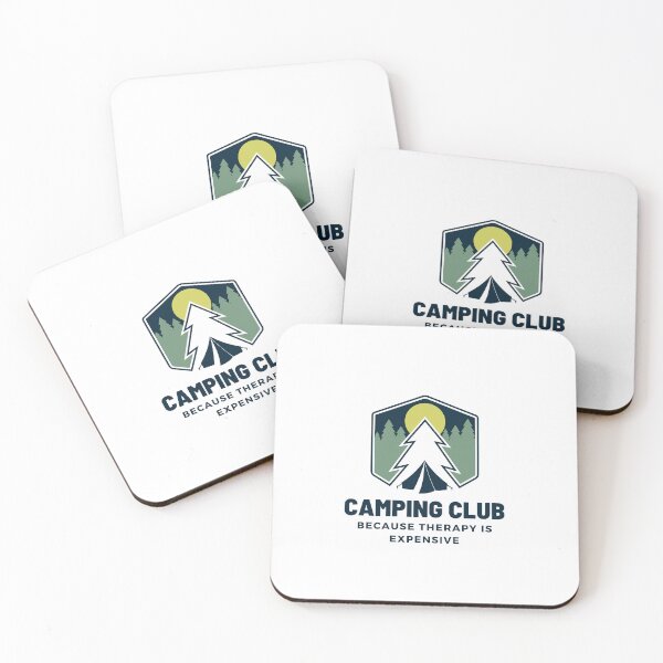 Item preview, Camping Club Because Therapy Is Expensive designed and sold by DigitalChickHub.