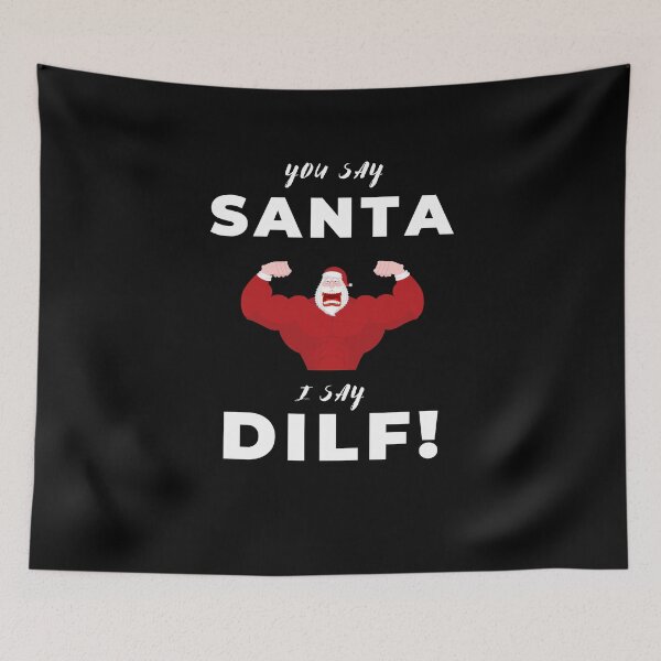 Item preview, Santa is a DILF - Funny Christmas designed and sold by BearLoveDesign.