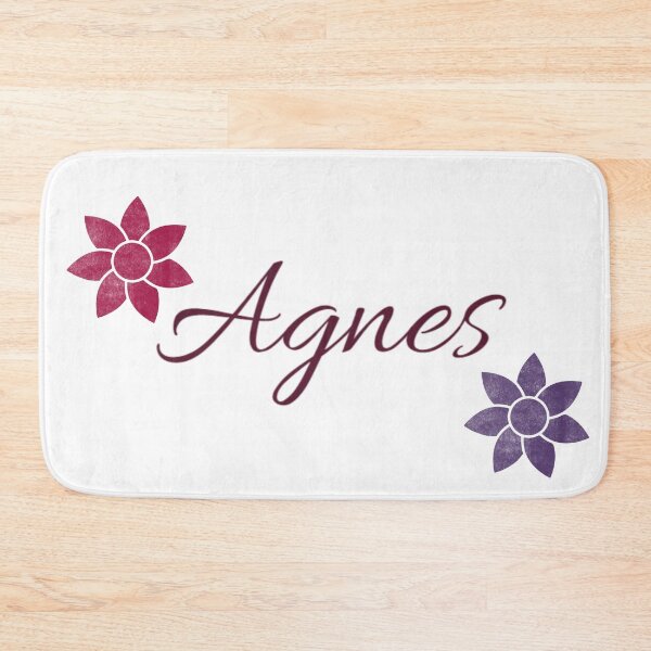 Item preview, Agnes Floral Name Calligraphy Design designed and sold by Cora Gregory.