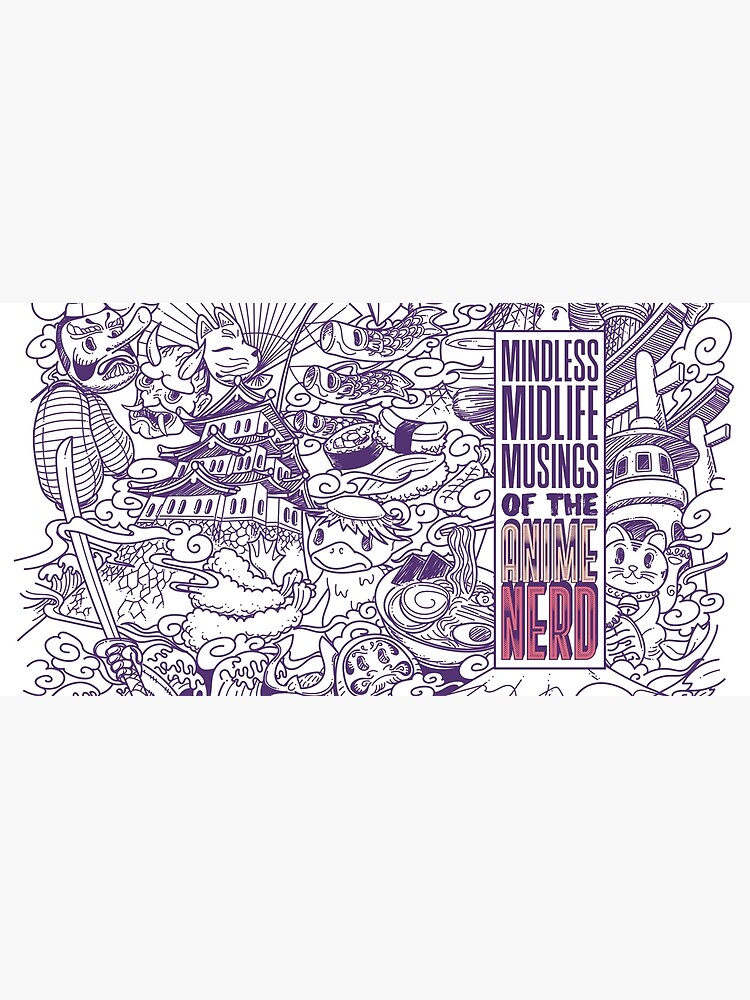 Thumbnail 5 of 5, Mouse Pad, Mindless Midlife Musings of the Anime Nerd designed and sold by rick-vale.