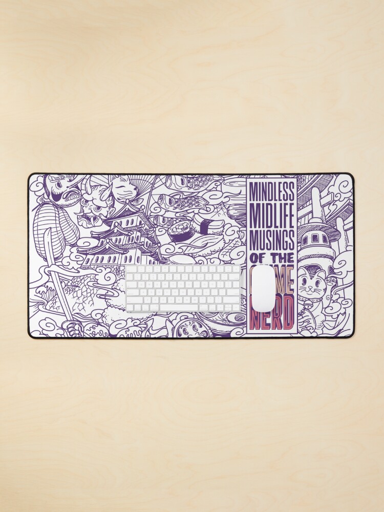 Thumbnail 1 of 5, Mouse Pad, Mindless Midlife Musings of the Anime Nerd designed and sold by rick-vale.