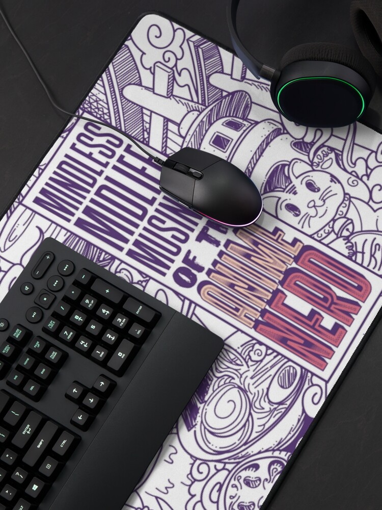 Thumbnail 4 of 5, Mouse Pad, Mindless Midlife Musings of the Anime Nerd designed and sold by rick-vale.