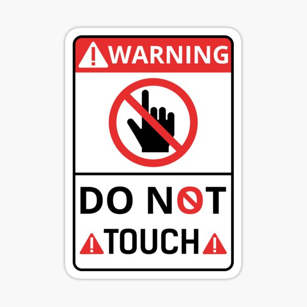  Antrix 6 Pack Stop Warning Sign DO NOT PET No Touch No