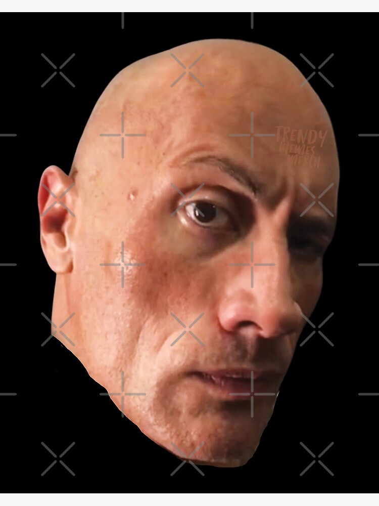 The Rock Eyebrow Raise Face Meme - The Rock Eyebrow Raise Face Meme -  Magnet