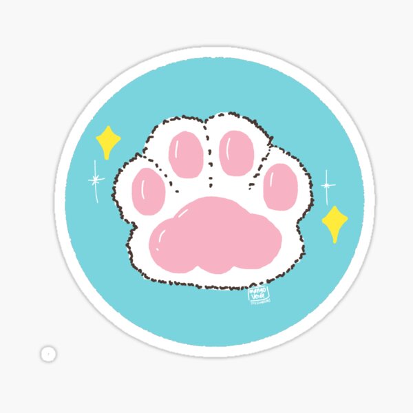 Item preview, Cute white cat paw designed and sold by MangoSmoodieuwu.