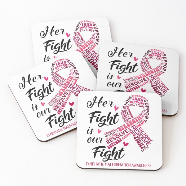 Item preview, Lymphatic Malformation Warrior, Her Fight is our Fight Lymphatic Malformation Awareness designed and sold by Greggwillard.