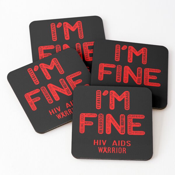 Item preview, Hiv Aids Warrior - I Am FINE, Support Hiv Aids Warrior Support Gifts designed and sold by RidnerStore.