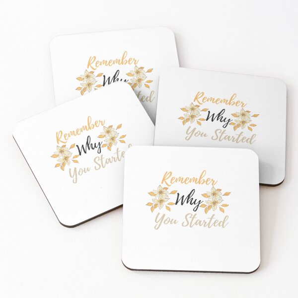 Item preview, Remember Why You Started, Vinyl Sticker designed and sold by serenity sahara.