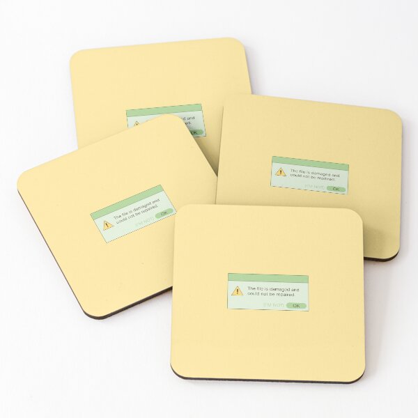 Item preview, Damaged File Error Notification (Green) designed and sold by lexa-jpg.