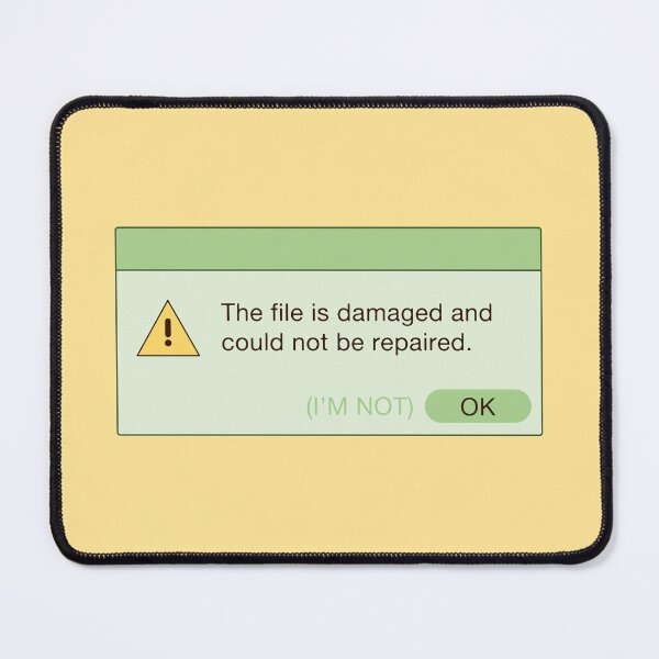 Item preview, Damaged File Error Notification (Green) designed and sold by lexa-jpg.