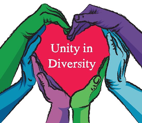  Unity in Diversity Poster by crystaltompkins Redbubble