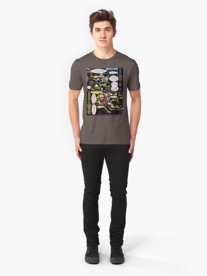 Alternate view of Page #4 of Tex Watt's WEEKLY (UNCENSORED) SUNDAY COMIX POP-ART Slim Fit T-Shirt