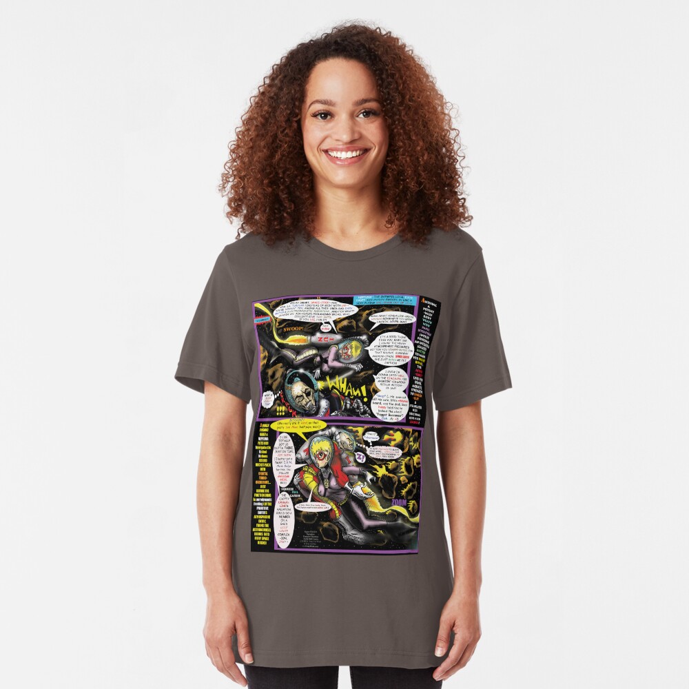 Page #4 of Tex Watt's WEEKLY (UNCENSORED) SUNDAY COMIX POP-ART Slim Fit T-Shirt