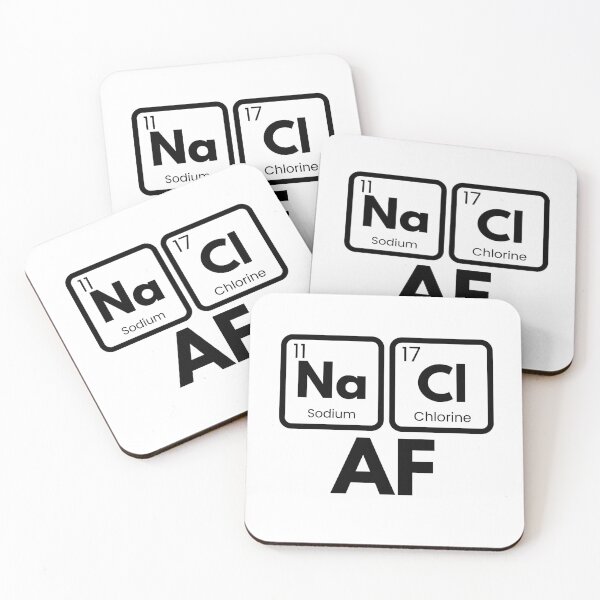 Item preview, Salty AF Funny Periodic Table Pun designed and sold by LaughingHorseCo.