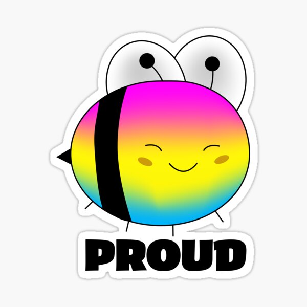 Pan Bee Proud Sticker