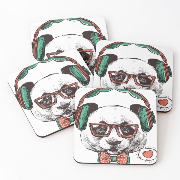 Aperçu de l'œuvre Hipster Panda créée et vendue par Fox Big Shop.