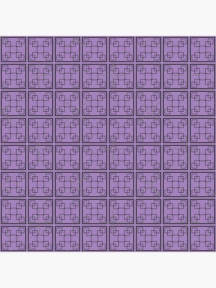 Disover Purple Square Tessellation Premium Matte Vertical Poster