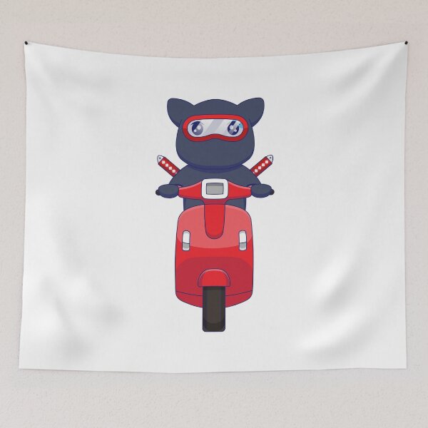 Item preview, cat on a scooter designed and sold by beunique5.