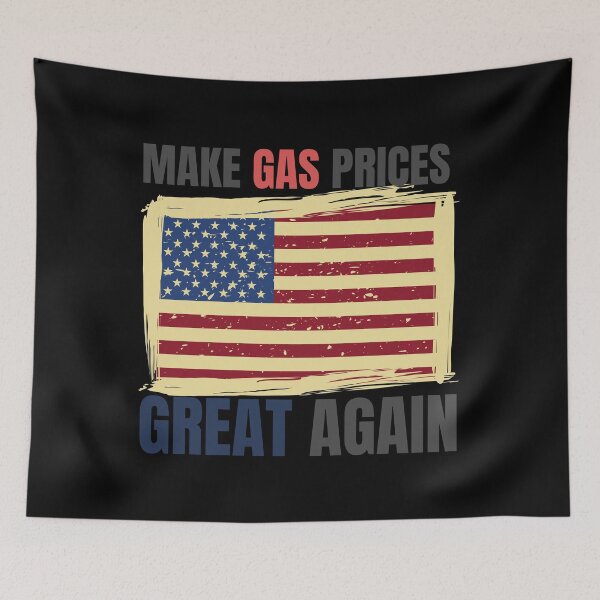 Item preview, make gas prices great again USA flag t-shirt designed and sold by Magicalair.