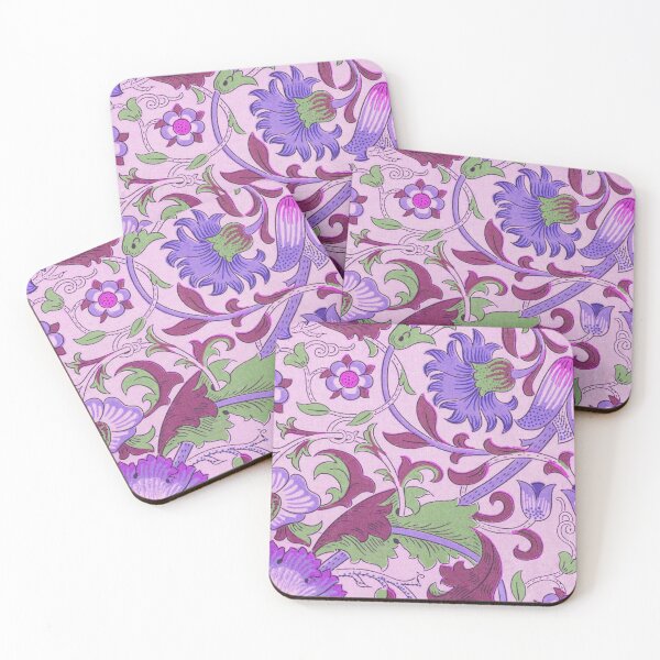 Item preview, Purple Blue Magenta Green Lodden Pattern by William Morris designed and sold by fowons.
